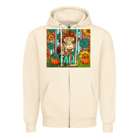 Sandshell Western Fall Cow Zipper Hoodie - LillyAllenDesigns