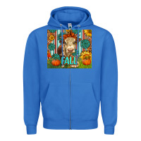 True Royal Western Fall Cow Zipper Hoodie - LillyAllenDesigns