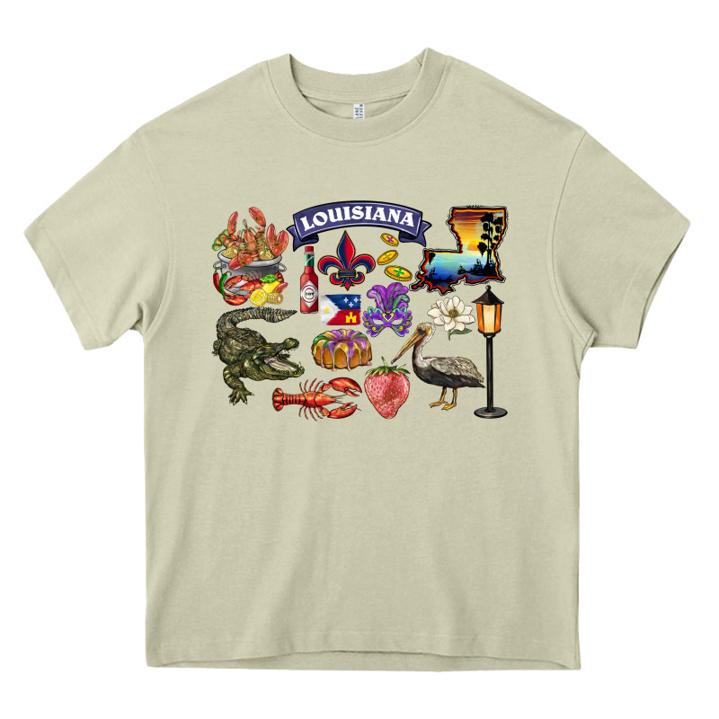 Preview Louisiana State Heavy Core Tee by BarkalooDesign | Teevron