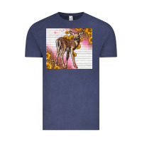 Vintage Denim Western Cute Baby Deer Fawn Vintage Tee - LillyAllenDesigns