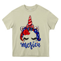 4th Of July Unicorn Heavy Core Tee | Teevron