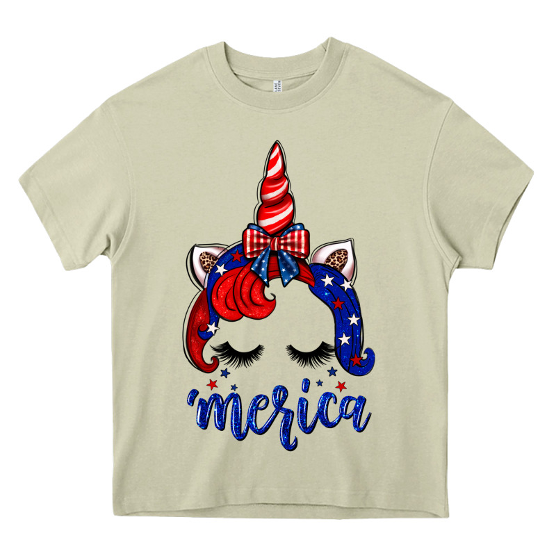 4th Of July Unicorn Heavy Core Tee by Neo Western | Teevron