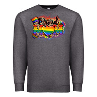 Charcoal Heather Proud Mom leopard Premium Sweatshirt - NancyCooperArtShop