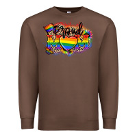 Chestnut Proud Mom leopard Premium Sweatshirt - NancyCooperArtShop