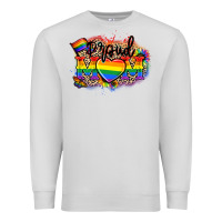 Dove Grey Proud Mom leopard Premium Sweatshirt - NancyCooperArtShop