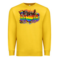 Lemon Proud Mom leopard Premium Sweatshirt - NancyCooperArtShop