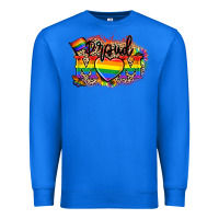 True Royal Proud Mom leopard Premium Sweatshirt - NancyCooperArtShop