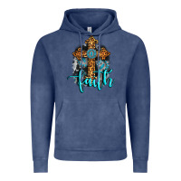 Vintage Denim faith western turquoise Vintage Hoodie - AdoDesignShop