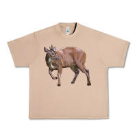 Burro Red Brocket Buck Deer Urban Heavy Tee - LillyAllenDesigns