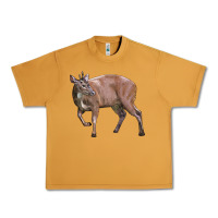 Peanut Butter Red Brocket Buck Deer Urban Heavy Tee - LillyAllenDesigns