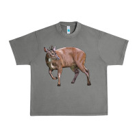 Tornado Red Brocket Buck Deer Urban Heavy Tee - LillyAllenDesigns