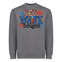 Storm red white boujee Heavyweight Sweatshirt - MaliasSmallBusiness