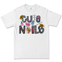 White cute nails Premium Tee - CowhideDigitalArt
