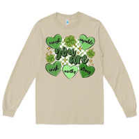 Mushroom st. patrick's day positive affirmations Long Sleeve Tee - MaliasSmallBusiness