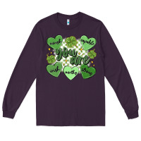 Plum st. patrick's day positive affirmations Long Sleeve Tee - MaliasSmallBusiness