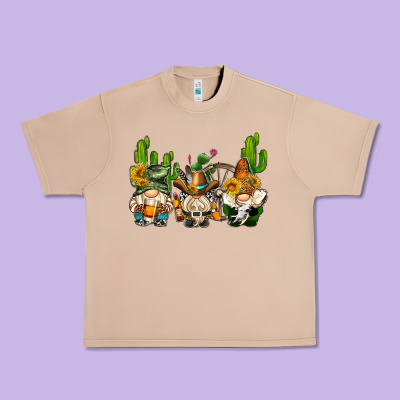 Western Gnomes With Cactus Urban Heavy Tee Designed By Adodesignshop