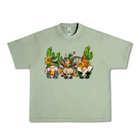 Oil Green western gnomes with cactus Urban Heavy Tee - AdoDesignShop