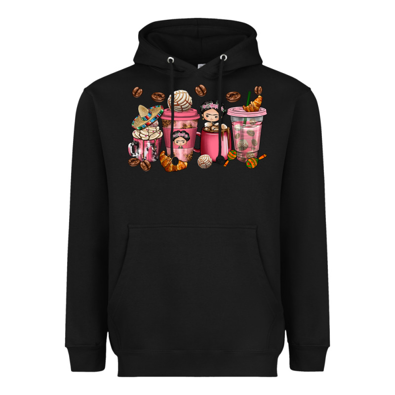 Cafecito Y Chisme Coffee Cups Heavyweight Hoodie by texasbilliewilder | Teevron