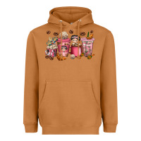 Meerkat Cafecito y Chisme Coffee Cups Heavyweight Hoodie - texasbilliewilder