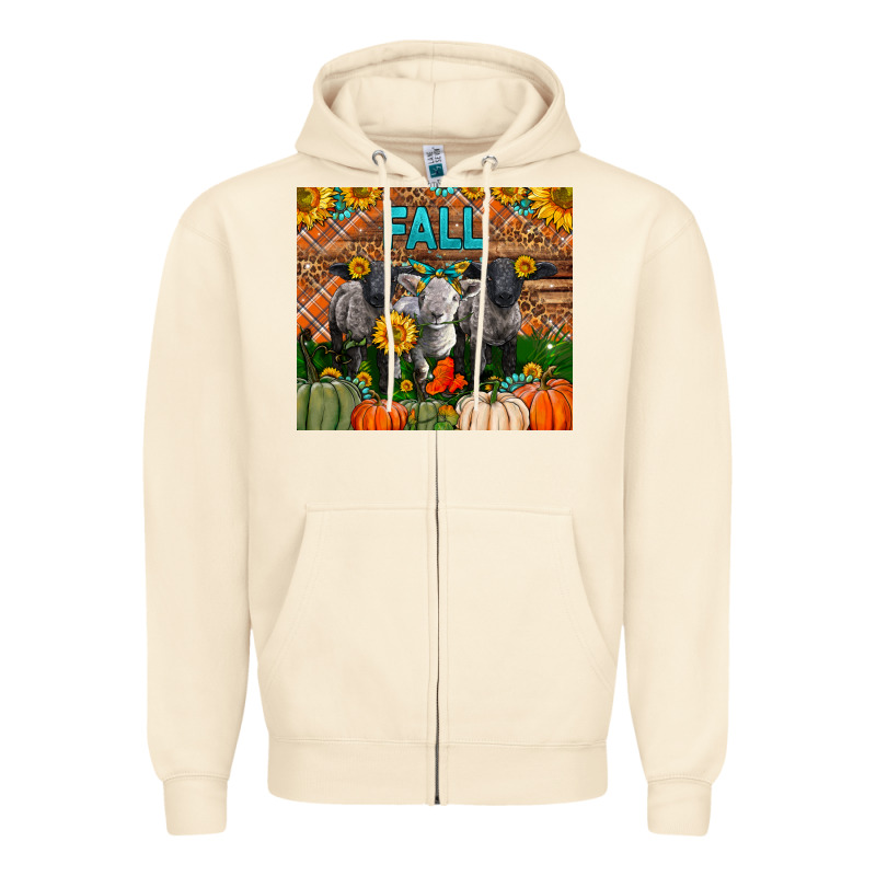 Fall Baby Lambs Zipper Hoodie by LillyAllenDesigns | Teevron