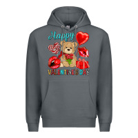 Rock happy valentines day Valentine's Day Premium Hoodie - HowdyJamesFarm