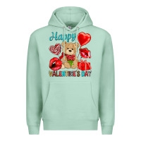 Seafoam happy valentines day Valentine's Day Premium Hoodie - HowdyJamesFarm