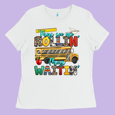 They See Me Rollin They Waitin Ladies Tee Designed By Texasbilliewilder