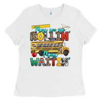 White they see me rollin they waitin Ladies Tee - texasbilliewilder