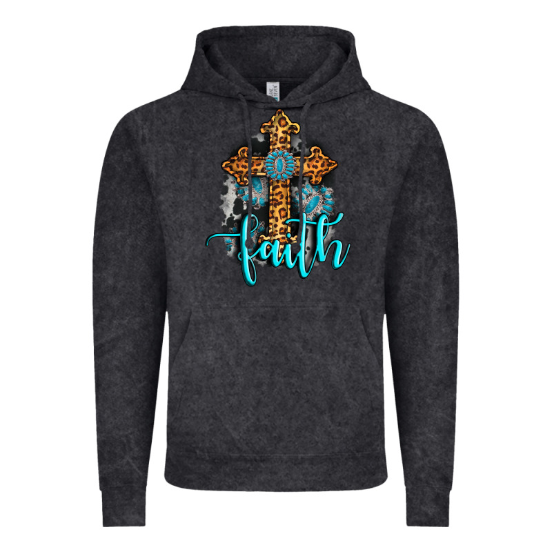 Faith Western Turquoise Vintage Hoodie by AdoDesignShop | Teevron