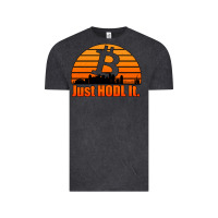 Vintage Black just hodl it new orleans skyline retro sunset Vintage Tee - Jasminsmagicworld