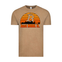Vintage Coffee just hodl it new orleans skyline retro sunset Vintage Tee - Jasminsmagicworld