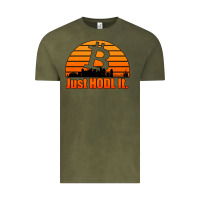 Vintage Olive just hodl it new orleans skyline retro sunset Vintage Tee - Jasminsmagicworld