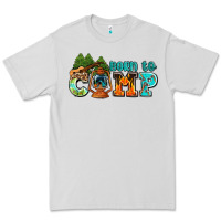 Dove Grey born to camp with guitar Premium Tee - AdoDesignShop