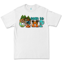 White born to camp with guitar Premium Tee - AdoDesignShop
