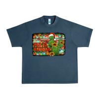 Midnight Navy feliz navidad merry christmas cactus Urban Heavy Tee - Jasminsmagicworld