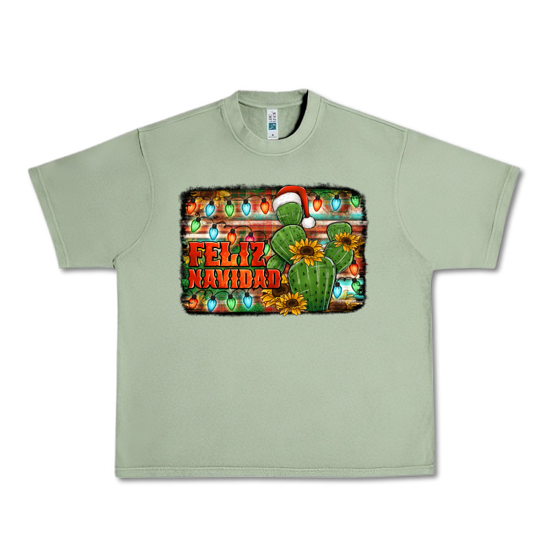 Feliz Navidad Merry Christmas Cactus Urban Heavy Tee by Jasminsmagicworld | Teevron
