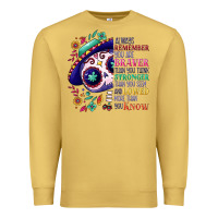 Antique Gold You are braver than you think sugar skull Premium Sweatshirt - NancyCooperArtShop
