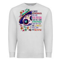 Dove Grey You are braver than you think sugar skull Premium Sweatshirt - NancyCooperArtShop