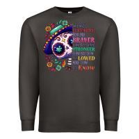 Smoke You are braver than you think sugar skull Premium Sweatshirt - NancyCooperArtShop
