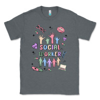 Charcoal Heather social worker Classic Tee - MaliasSmallBusiness