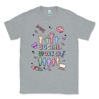 Heather Grey social worker Classic Tee - MaliasSmallBusiness