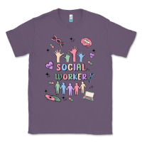 Lavender social worker Classic Tee - MaliasSmallBusiness