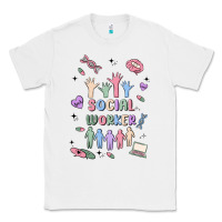White social worker Classic Tee - MaliasSmallBusiness