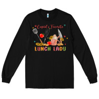 Black cupids favorite lunch lady Long Sleeve Tee - MaliasSmallBusiness