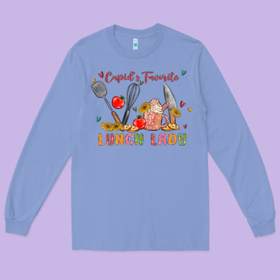 Cupids Favorite Lunch Lady Long Sleeve Tee Designed By Maliassmallbusiness