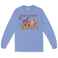 Colony Blue cupids favorite lunch lady Long Sleeve Tee - MaliasSmallBusiness