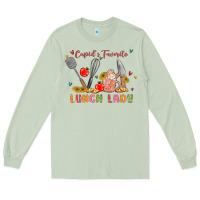Matcha cupids favorite lunch lady Long Sleeve Tee - MaliasSmallBusiness