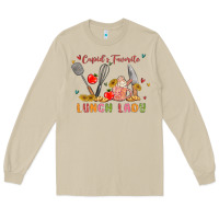 Mushroom cupids favorite lunch lady Long Sleeve Tee - MaliasSmallBusiness