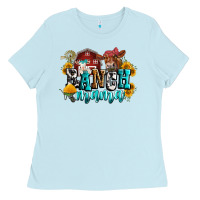Baby Blue ranch mama Ladies Tee - Zillion Design Studio