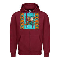 Burgundy Western Fall Cow Mama Zipper Hoodie - LillyAllenDesigns